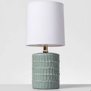 Opalhouse mint mini ceramic table lamp from Target
